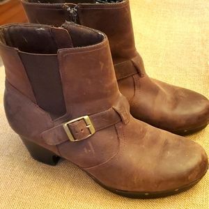 Clark's Platform Clog Bootie